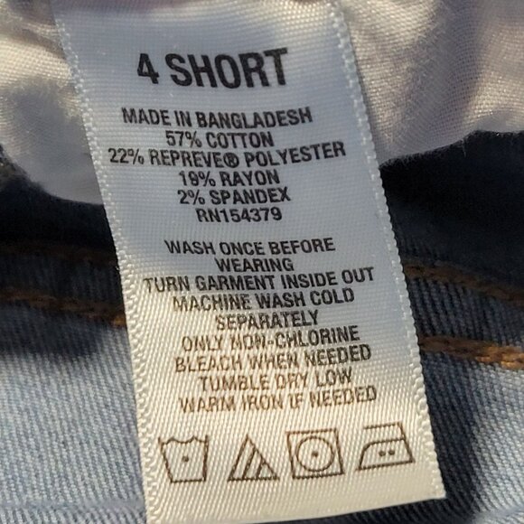 Aeropostale High Rise Jegging Jeans Womens Size 4 Short Medium Wash Ripped Denim - Picture 5 of 5